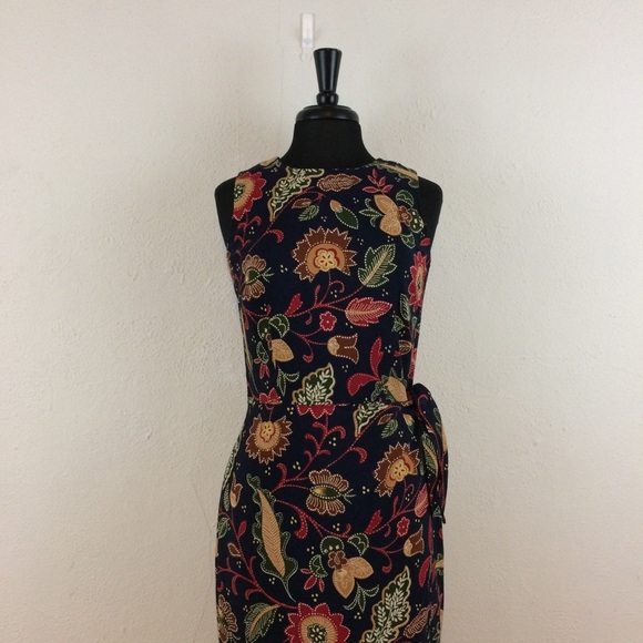 Maggie London Sleeveless Wrap Dress - Picture 2 of 8